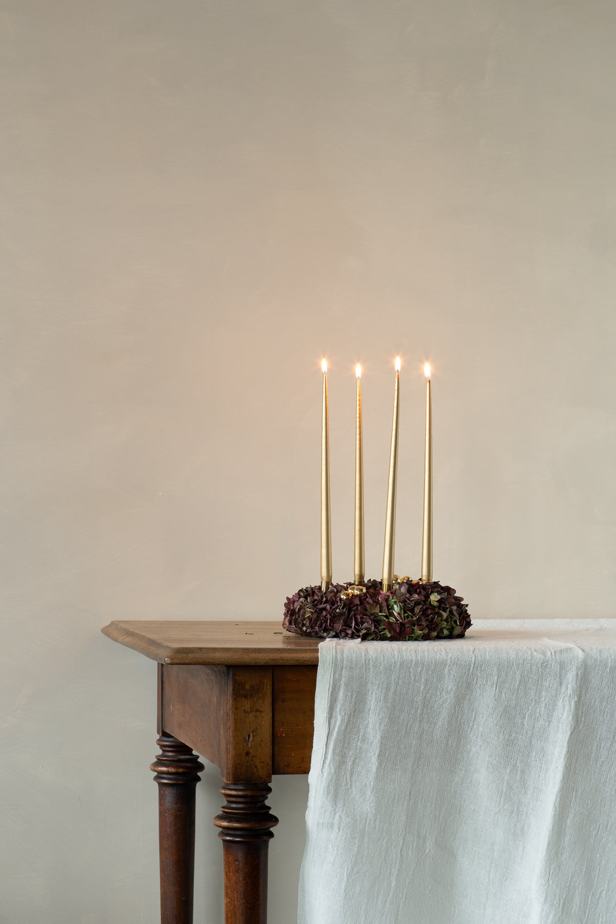 Advent wreath Hydrangea